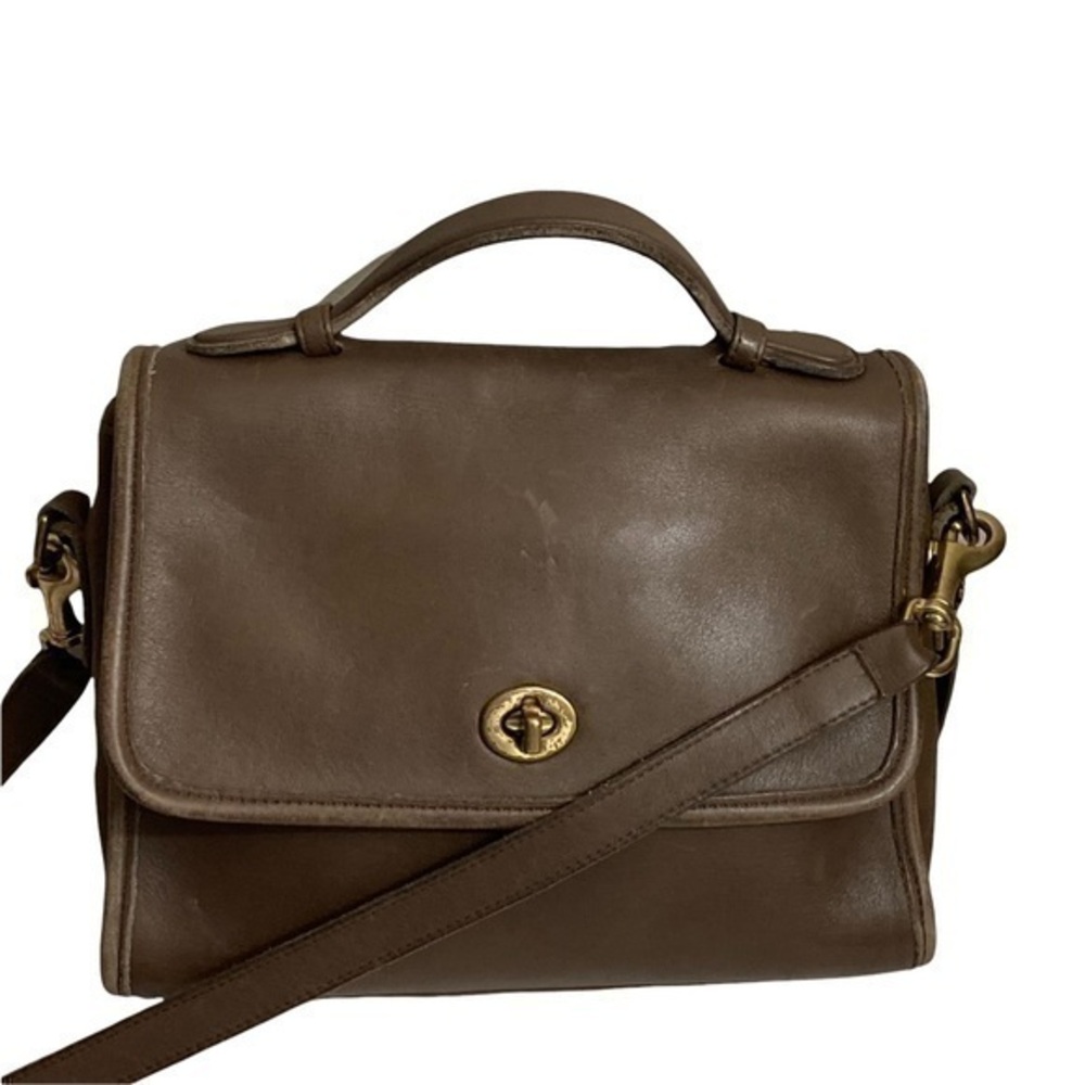 Coach rare vintage mocha? brown court bag 9870
